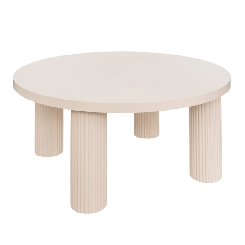 Table basse "Tella" Beige, D.70 cm