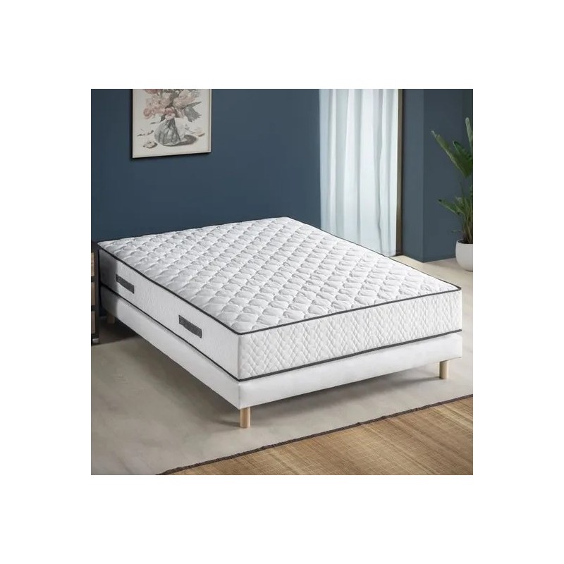 Ensemble matelas + sommier 140 x 190 cm - 580 Ressorts ensachés