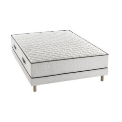 Ensemble matelas + sommier 140 x 190 cm - 580 Ressorts ensachés