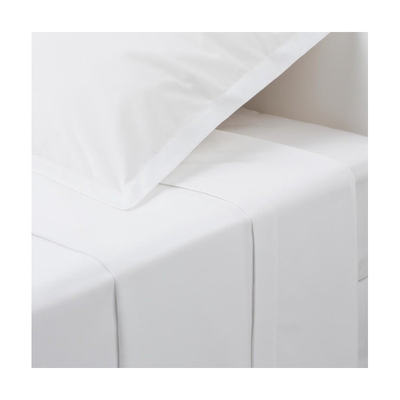 Drap plat en coton
Blanc, 180x290 cm