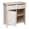 Buffet 2 portes  Bois blanchi, 80x85 cm