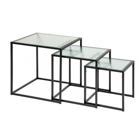 Tables gigognes "Aldir"
Noir, L.35/ L.42/50 cm