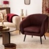 Fauteuil Velours, Prune