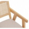 Fauteuil de table "Kolia"
Hévéa naturel, Cannage