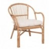 Fauteuil "Neta"
Rotin, Tissu blanc