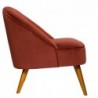 Fauteuil Velours, Rose terracotta