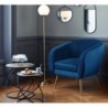 Fauteuil Velours plissé, Bleu