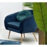 Fauteuil Velours plissé, Bleu