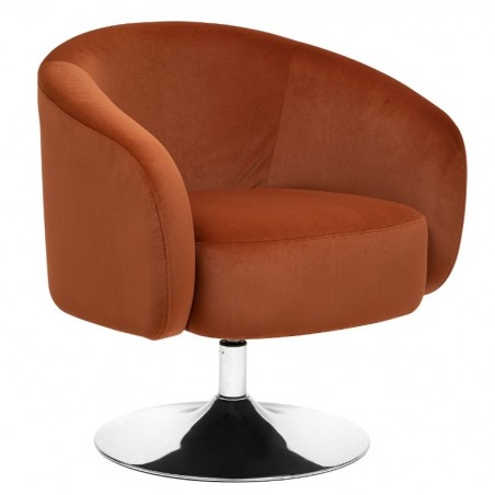 Fauteuil "Edith"
Velours, ambre