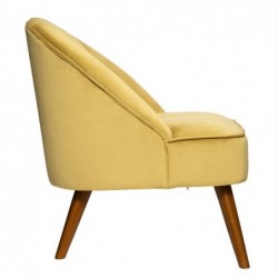 Fauteuil "Naova"
Velours, Jaune moutarde