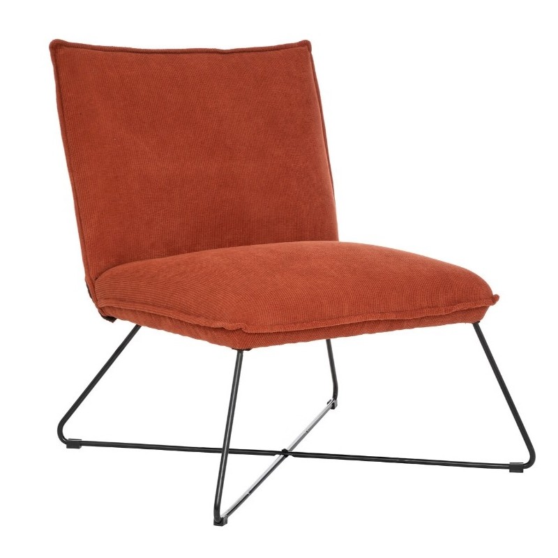 Fauteuil "Moana"
Velours, Rose terracotta