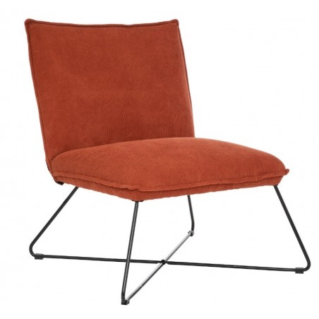 Fauteuil "Moana"
Velours, Rose terracotta