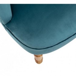 Fauteuil "Sixtine" Velours, Bleu