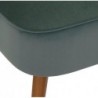 Fauteuil "Naova" Velours, Vert céladon