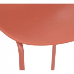 Tabouret de bar "Otac" Métal, Rose terracotta