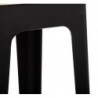 Tabouret de bar "Loga" noir
Métal et bois, Noir