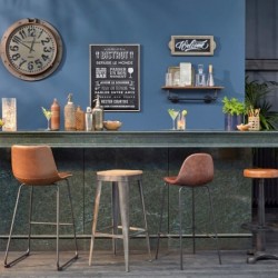 Tabouret de bar "Joris"
Métal et bois, Noir