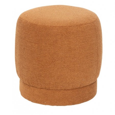 Pouf bouclette "Amea" Orange, D.39 cm