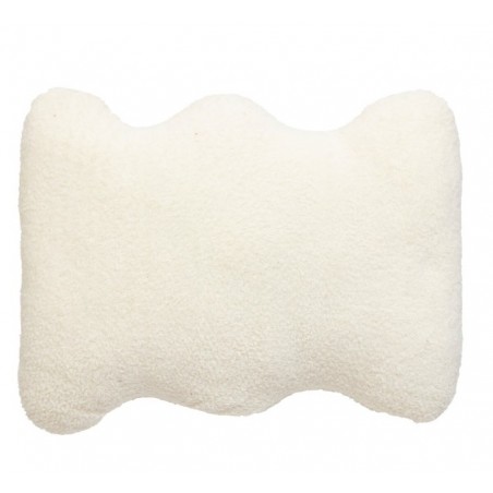 Coussin forme "Wavy bliss" Blanc, 48x35 cm