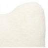 Coussin forme "Wavy bliss" Blanc, 48x35 cm